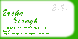 erika viragh business card